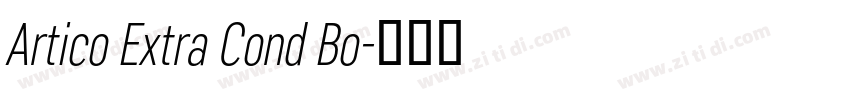 Artico Extra Cond Bo字体转换